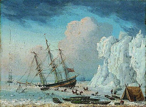 Caught in the Ice, 1830, Thomas Binks
