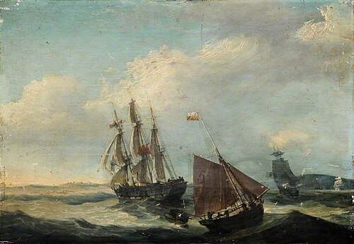 Seascape with Boats, , Thomas Binks