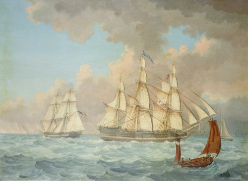The East Indiaman 'East Indian', 1819, Thomas Binks