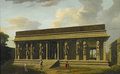 A 'Choultry', or Travellers' Rest House, Srirangam, Madras, 1772, Francis Swain Ward