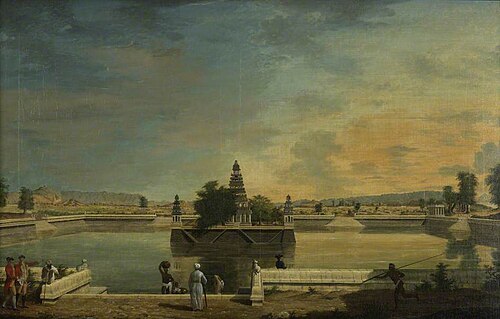 Teppakulam, a Sacred Tank near Madura, Madras, 1772, Francis Swain Ward