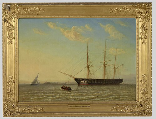Het fregat 2e klasse Zr.Ms. Sambre, 1864, Johannes Fredrick Schutz