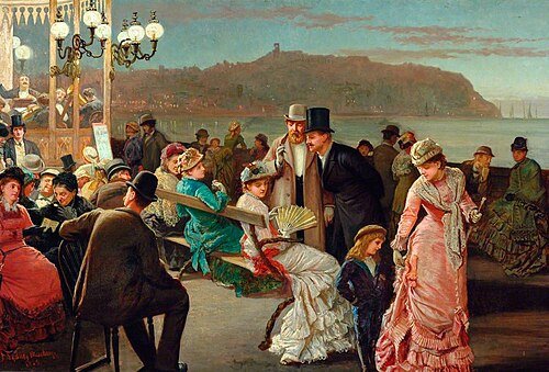 Scarborough Spa at Night, 1879, Francis Sydney Muschamp