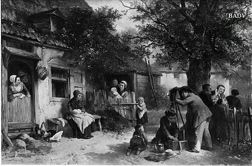 Der Fotograph auf dem Dorfe, 1884, Johannes Marius Ten Kate