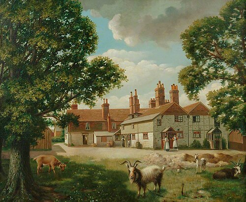 View of Cottages in Alton, 1914, Francis Van der Weegen