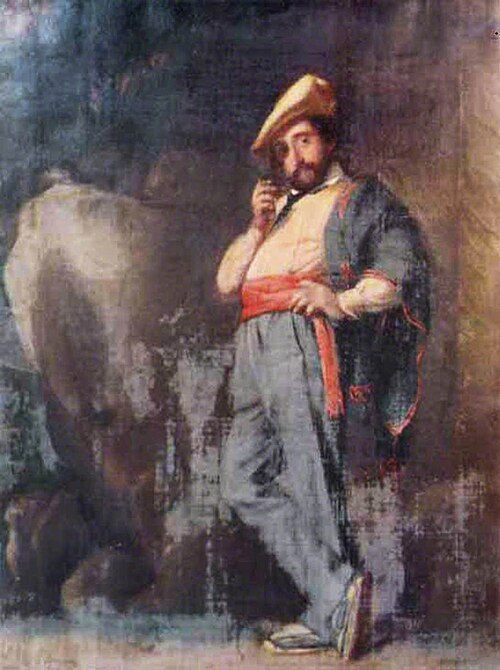 Spanish Peasant of the Basque Provinces, 1868, B. Hubbard