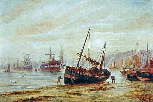 Seascape, Mouth of the Tyne, 1895, Bernard Benedict Hemy