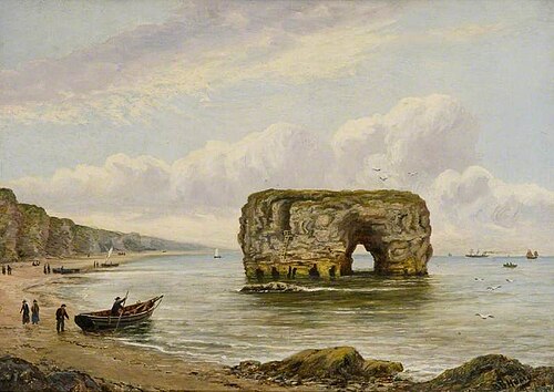 Marsden Rock, 1900, Bernard Benedict Hemy