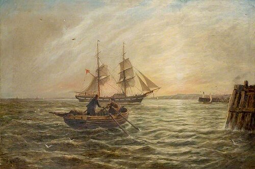 Seascape, , Bernard Benedict Hemy