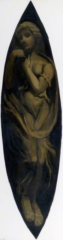 Standing Female Figure (decorative panel), , Francis Wollaston Moody