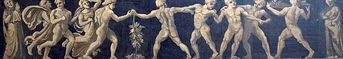 Frieze with Dancing Figures (decorative panel), , Francis Wollaston Moody