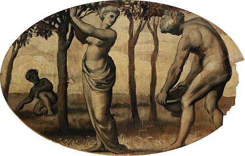 Harvesting Fruit (decorative panel), , Francis Wollaston Moody