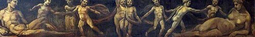 Frieze with Putti (decorative panel), , Francis Wollaston Moody