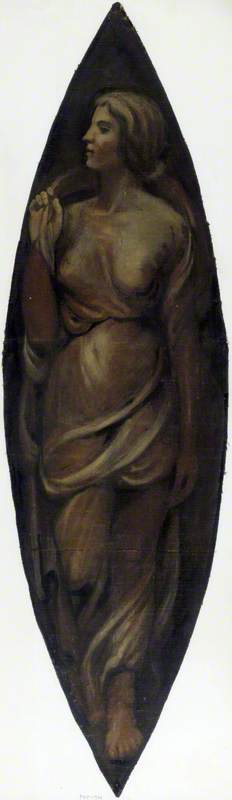 Standing Female Figure (decorative panel), , Francis Wollaston Moody