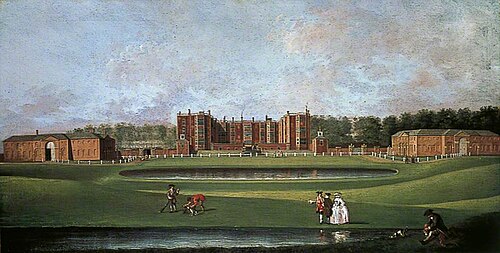 View of Temple Newsam House, Leeds, 1752, Thomas Chapman