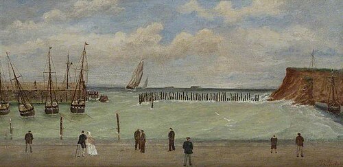 Watchet Harbour, before 1860, 1870, Thomas Chidgey