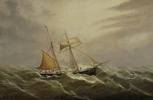 The Topsail Schooner 'Kelso', 1880, Thomas Chidgey