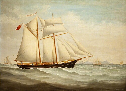 Schooner 'North Barrule' of Ramsey, 1896, Thomas Chidgey