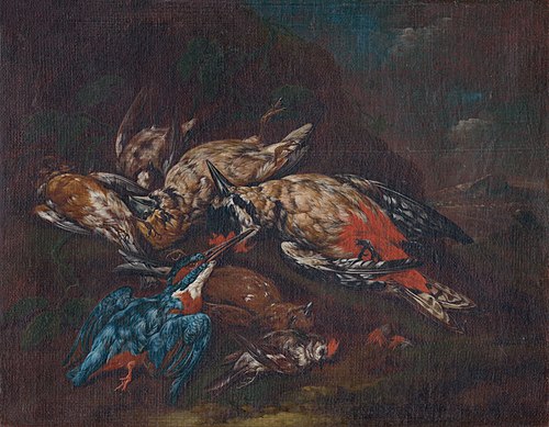 Still Life with Dead Birds, 1720, Franz Michael Sigismund von Burgau the Elder
