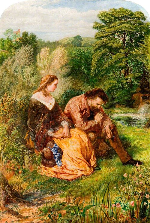 The Miller's Daughter, from Tennyson, 1859, John Alfred Vinter