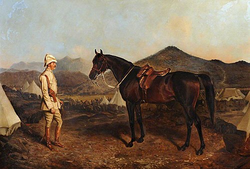 An Officer with his Charger, 1886, John Alfred Wheeler