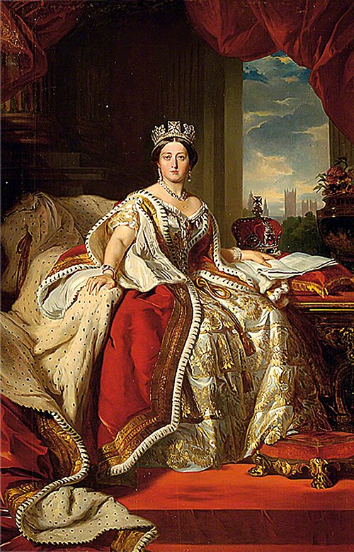 Queen Victoria (1819–1901) (after Franz Xaver Winterhalter), 1875, Frank Albert Philips
