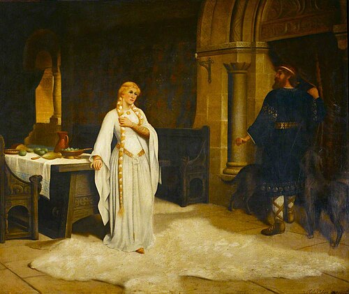 Lady Godiva (after Edmund Blair Leighton), 1902, Frank Albert Philips