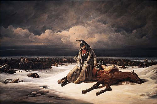Retraite de Russie, 1838, Bernard-Édouard Swebach