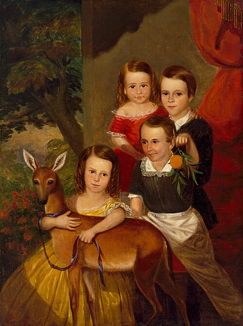 Portrait of the Jones Children of Galveston, , Thomas Flintoff