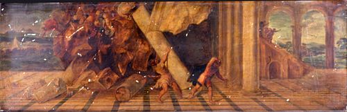 Samson and the Philistines, 1892, Thomas Francis Hodgkins