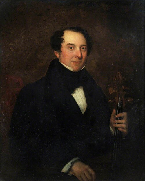 Portrait of a Gentleman Holding a Cello (possibly William Turtle), , Thomas Gandy