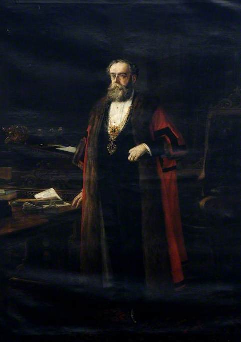 Alderman John Leak (b.1831), 1883, John Augustus Thelwall