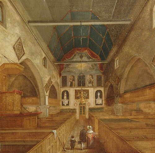 St Martin's Medieval Nave, Dorking, Surrey, 1830, John Beckett