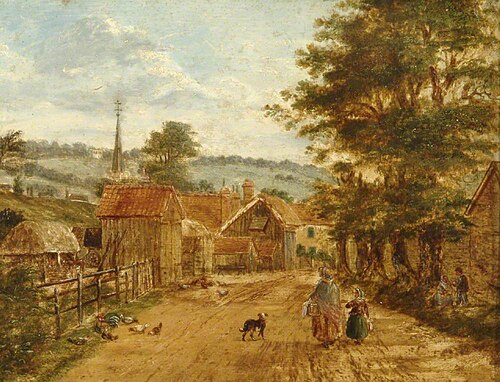 Dene Street, Dorking, Surrey, 1863, John Beckett