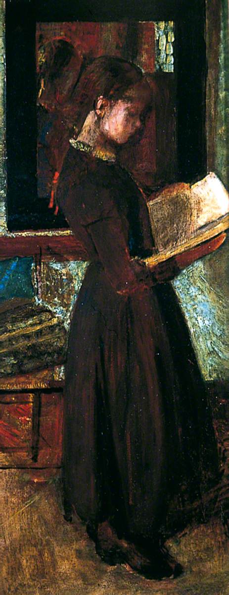 Young Girl Reading, 1880, Frank Huddlestone Potter