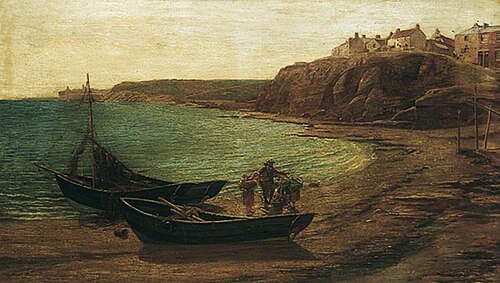 Staithes, Whitby, North Yorkshire, 1878, Thomas Holroyd