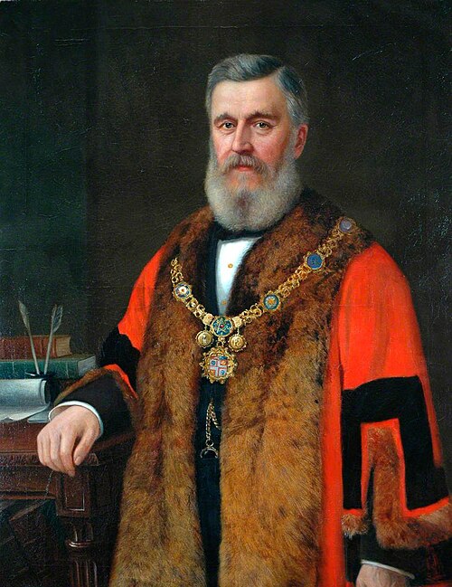 Alderman Richard Ellis, JP, Mayor (1884–1887), 1887, Thomas Holroyd