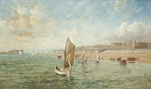 View of North Pier, Blackpool, from the South West, 1900, Thomas Huson