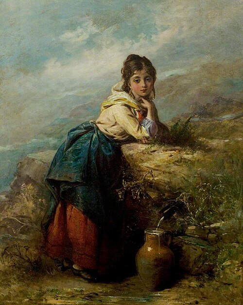 A Mountain Lassie (Girl with a Water Pot), , Thomas Kent Pelham