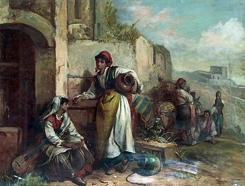 Southern European Peasant Scene, , Thomas Kent Pelham