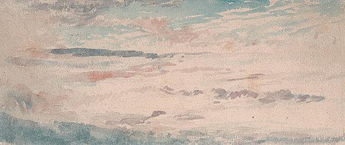 Cloud Study - Blue and Red Flecked Alto - Cumulus, , Thomas Lindsay