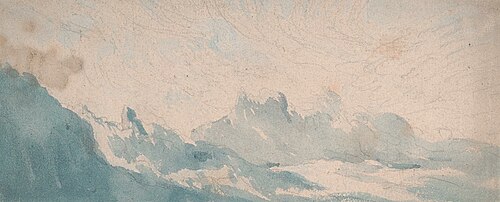 Wispy Cloud Above an Alpine Formation, , Thomas Lindsay