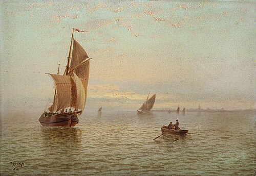 Evening, Coastal Scene, , Thomas Lucop