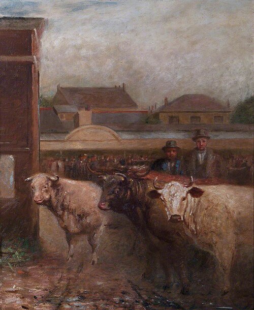 Drover Road, Croydon, Surrey, Market Day, 1903, John Burall Read