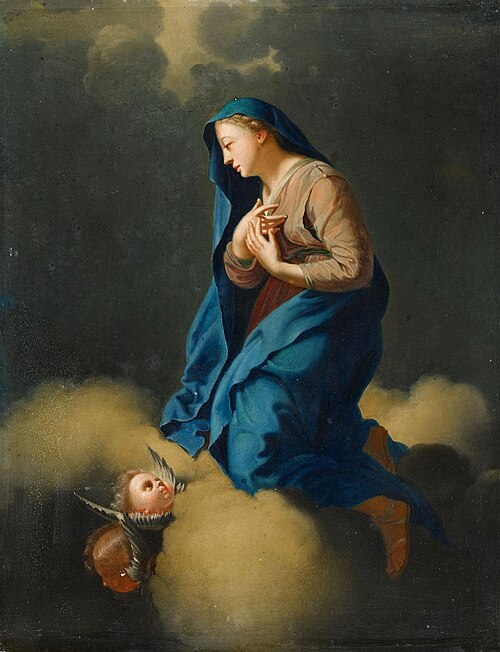 The Virgin among clouds, , Frans Bartholomeus Douven