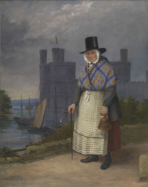 Sonneur de cloche de Caernarfon en tenue de travail, 1870, John Cambrian Rowland