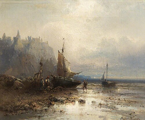 Dunluce Castle, 1879, Franz Emile Herman Krause