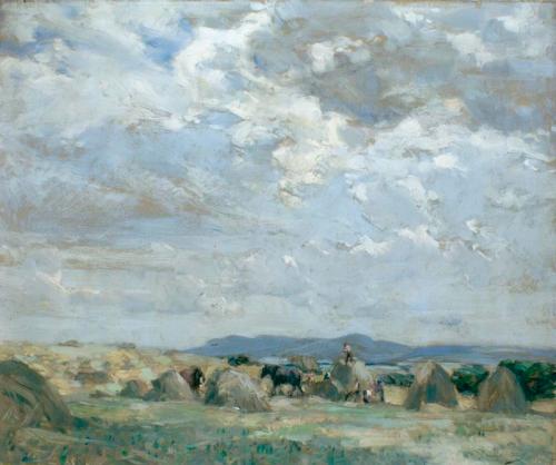 Haytime, Midlothian, 1908, John Campbell Mitchell