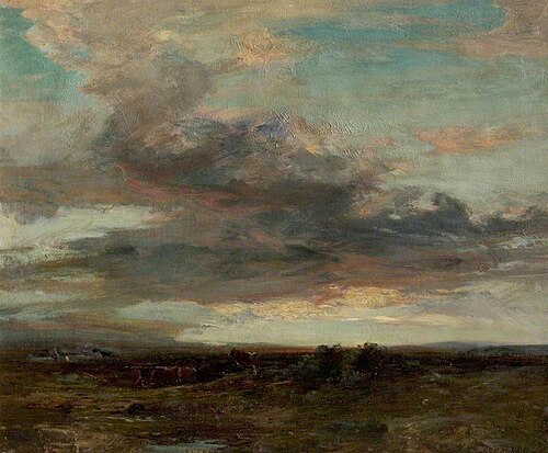 The Argyllshire Moor, Sunset, 1907, John Campbell Mitchell