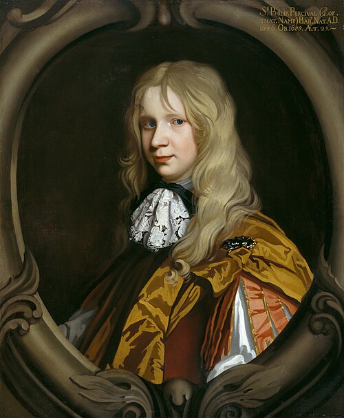 Portrait of Sir Philip Perceval, 2nd Bt (1656-1680), 1672, Thomas Pooley
